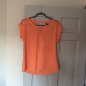 3 for $10 Banana Republic Peach Peekaboo Top